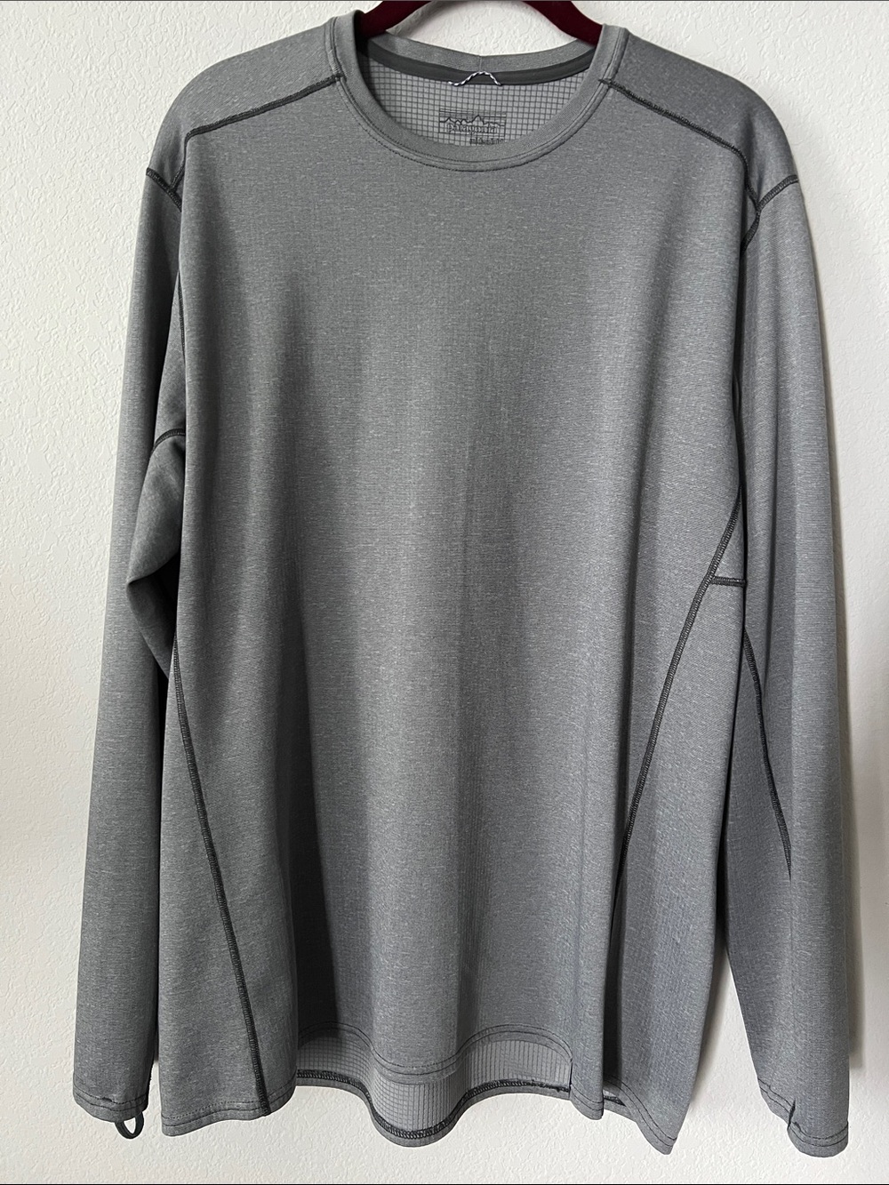 Patagonia Capilene Midweight Base Layer Top Gray Long Sleeve Size M